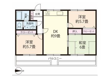 apartment 埼玉県三郷市中央１丁目13-14 EVISSAN三郷中央1F