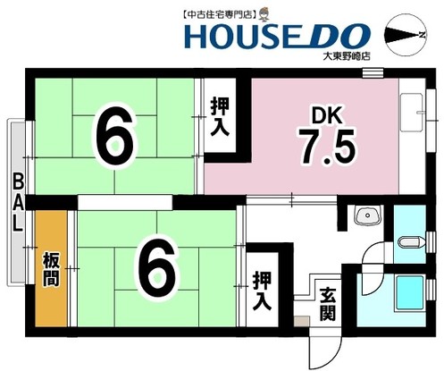 apartment 大阪府大東市野崎３丁目
地図を見る