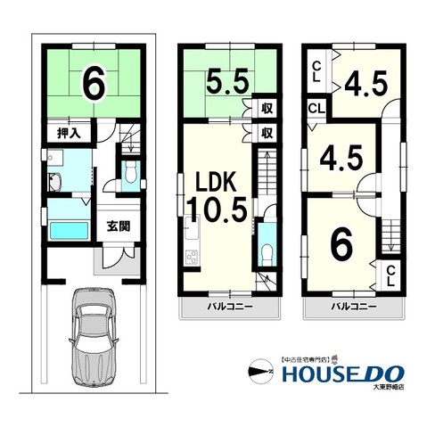 detached 大阪府大東市泉町１丁目
地図を見る