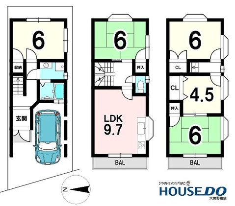 detached 大阪府大東市泉町２丁目
地図を見る