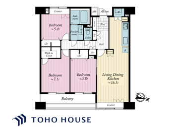 apartment 東京都葛飾区新小岩１丁目51-18 第2クレールパル