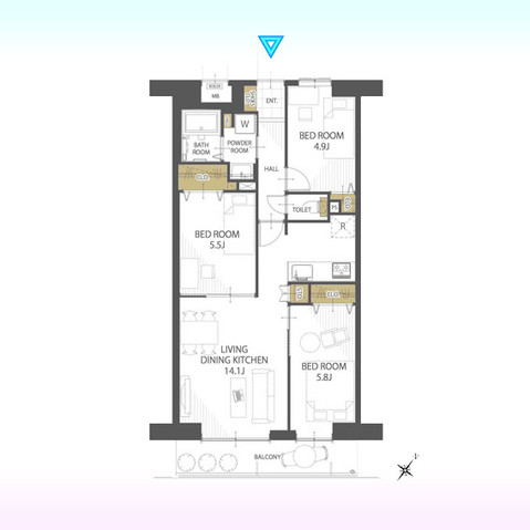 apartment 埼玉県さいたま市見沼区東大宮５丁目31-9 NYビル