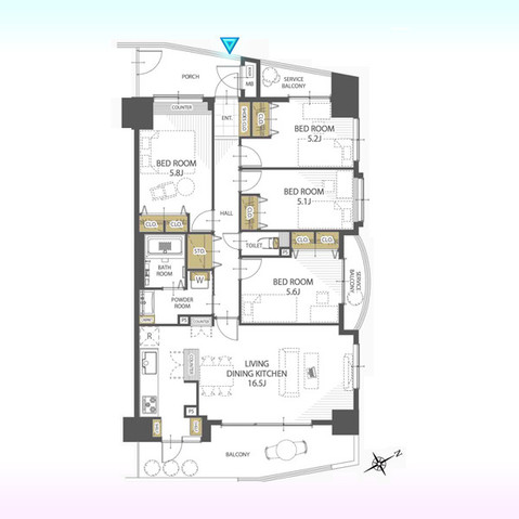 apartment 埼玉県さいたま市見沼区東大宮５丁目31-9 NYビル