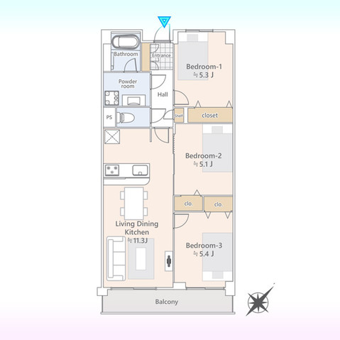 apartment 埼玉県さいたま市見沼区東大宮５丁目31-9 NYビル