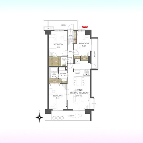 apartment 埼玉県さいたま市見沼区東大宮５丁目31-9 NYビル