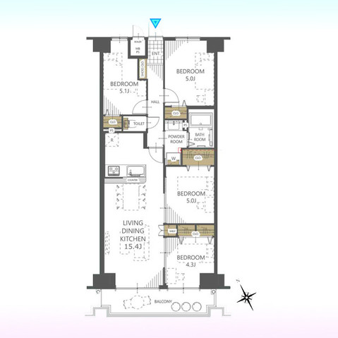 apartment 埼玉県さいたま市見沼区東大宮５丁目31-9 NYビル