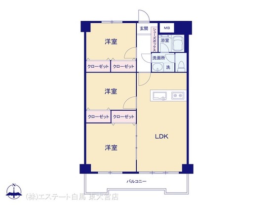 apartment 埼玉県さいたま市見沼区東大宮５丁目31-9 NYビル