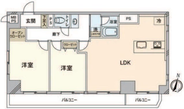 apartment 東京都中野区新井２丁目1-19 パックマートビル4F