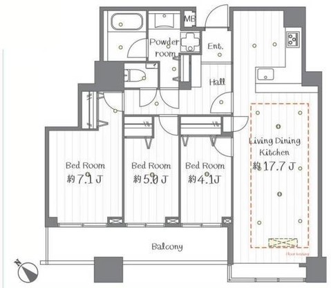 apartment 東京都中野区新井２丁目1-19 パックマートビル4F