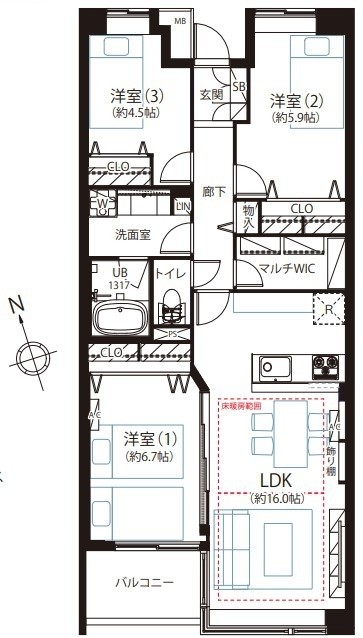 apartment 東京都中野区新井２丁目1-19 パックマートビル4F