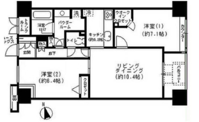 apartment 東京都中野区新井２丁目1-19 パックマートビル4F