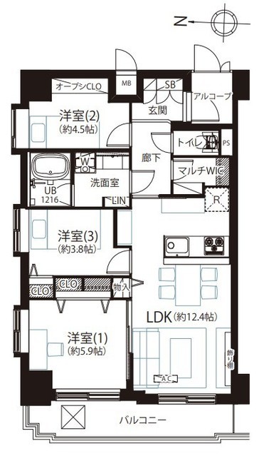 apartment 東京都中野区新井２丁目1-19 パックマートビル4F