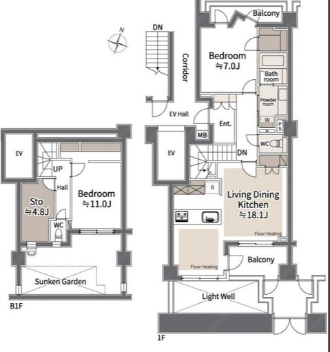 apartment 東京都中野区新井２丁目1-19 パックマートビル4F