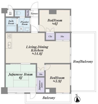 apartment 東京都中野区新井２丁目1-19 パックマートビル4F