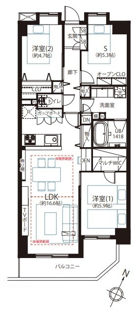 apartment 東京都中野区新井２丁目1-19 パックマートビル4F