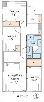 apartment 東京都中野区新井２丁目1-19 パックマートビル4F