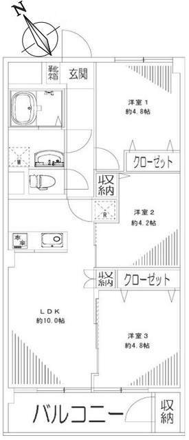 apartment 東京都中野区新井２丁目1-19 パックマートビル4F