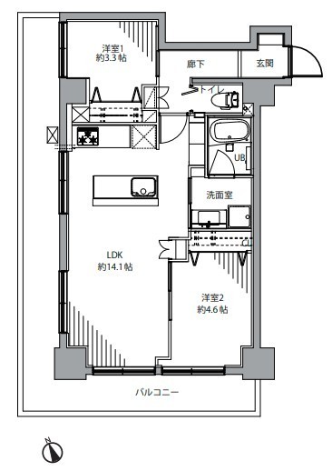 apartment 東京都中野区新井２丁目1-19 パックマートビル4F