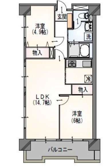 apartment 東京都中野区新井２丁目1-19 パックマートビル4F