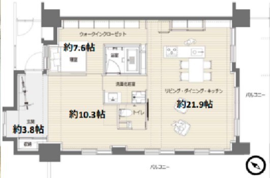 apartment 東京都中野区新井２丁目1-19 パックマートビル4F
