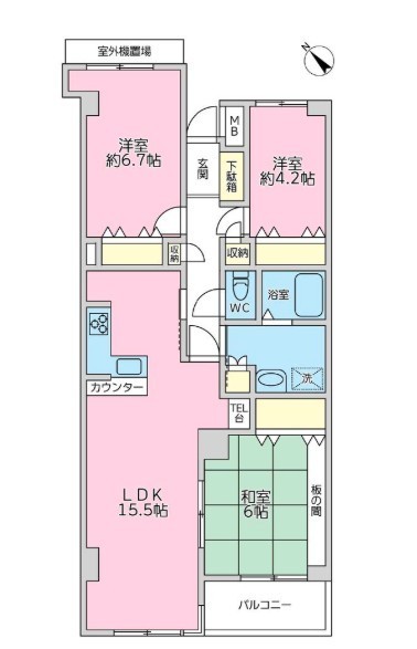 apartment 東京都中野区新井２丁目1-19 パックマートビル4F