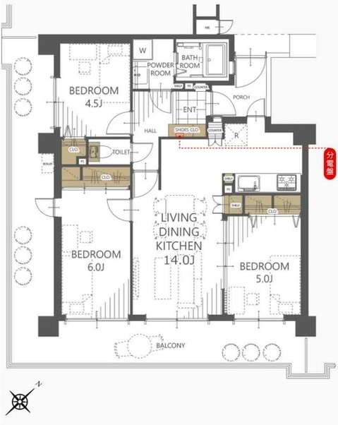 apartment 東京都中野区新井２丁目1-19 パックマートビル4F