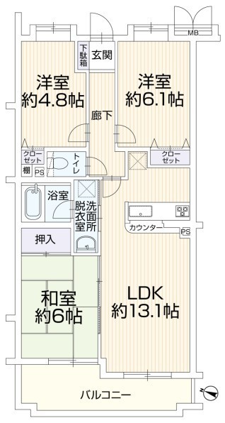 apartment 東京都中野区新井２丁目1-19 パックマートビル4F