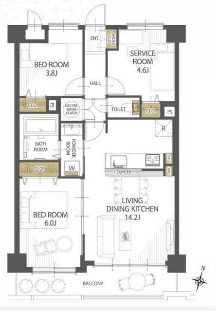 apartment 埼玉県越谷市大字袋山1361-16