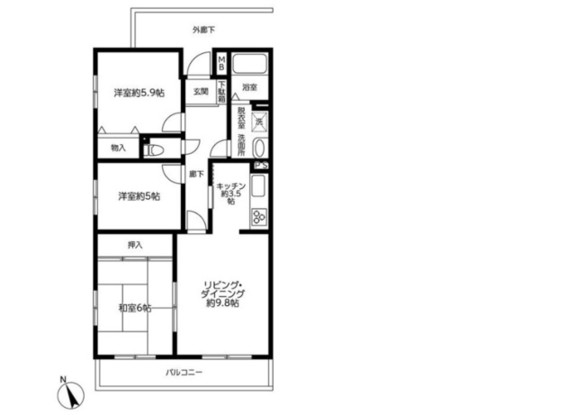 apartment 埼玉県越谷市大字袋山1361-16