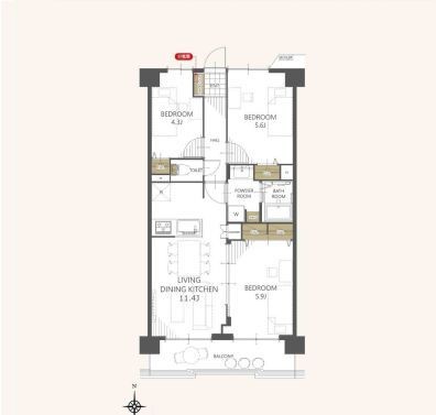 apartment 埼玉県さいたま市南区南浦和２丁目38-1 北原ビル1階