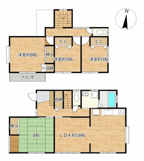 detached 宮城県亘理郡亘理町逢隈下郡字押堀
地図を見る
