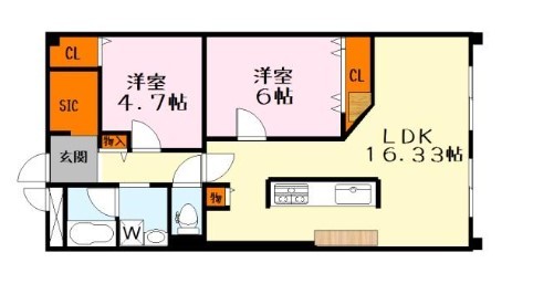 apartment 滋賀県野洲市冨波乙690-6 ヴァン・ドゥビル2階