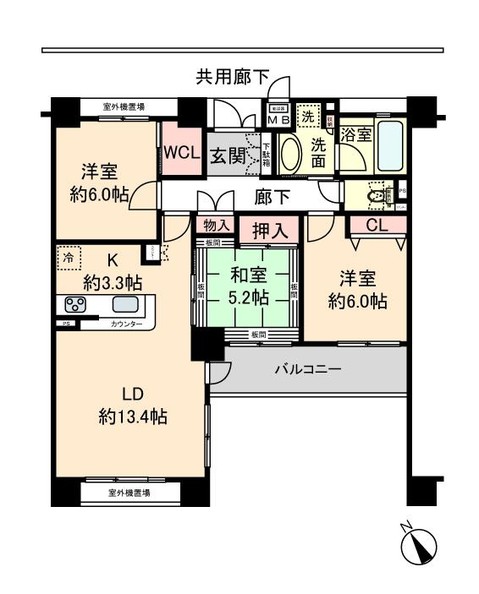 apartment 滋賀県野洲市冨波乙690-6 ヴァン・ドゥビル2階
