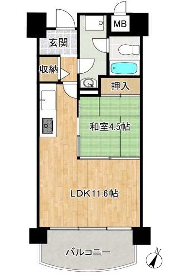 apartment 滋賀県野洲市冨波乙690-6 ヴァン・ドゥビル2階