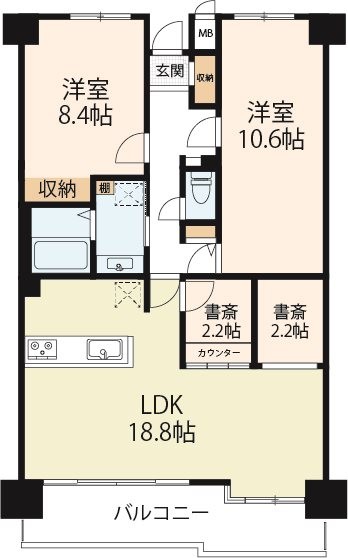 apartment 滋賀県野洲市冨波乙690-6 ヴァン・ドゥビル2階