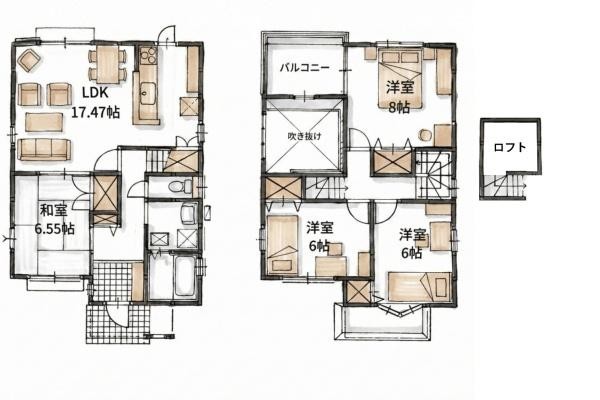 detached 滋賀県野洲市冨波乙690-6 ヴァン・ドゥビル2階