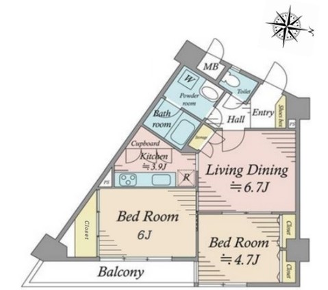 apartment 東京都新宿区四谷４丁目28-20 パレエテルネル403号室