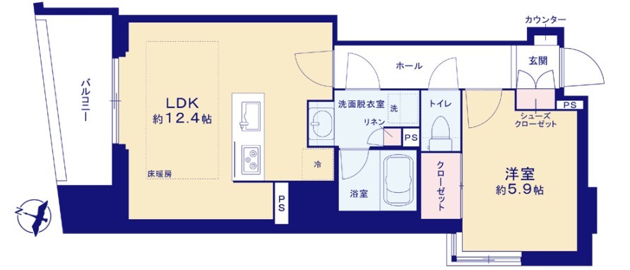 apartment 東京都新宿区四谷４丁目28-20 パレエテルネル403号室
