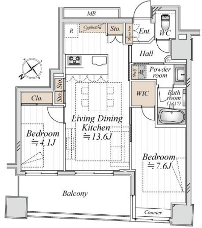 apartment 東京都新宿区四谷４丁目28-20 パレエテルネル403号室