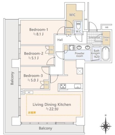 apartment 東京都新宿区四谷４丁目28-20 パレエテルネル403号室