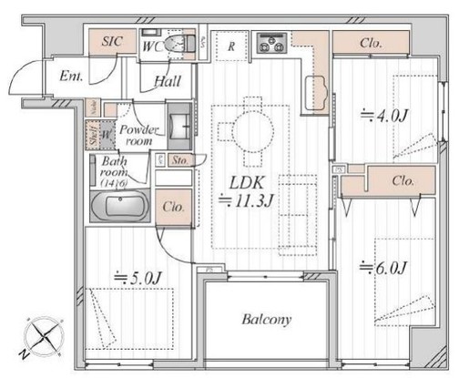 apartment 東京都新宿区四谷４丁目28-20 パレエテルネル403号室
