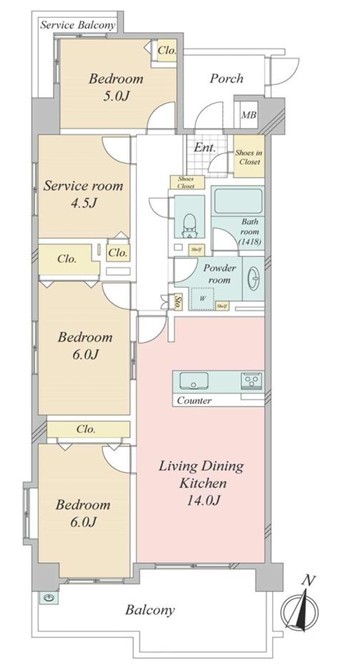 apartment 東京都新宿区四谷４丁目28-20 パレエテルネル403号室