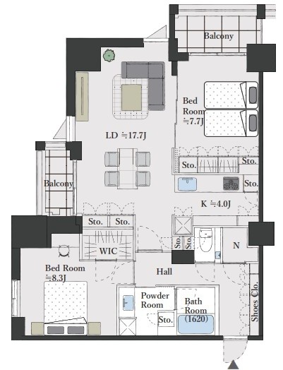 apartment 東京都新宿区四谷４丁目28-20 パレエテルネル403号室