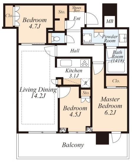 apartment 東京都新宿区四谷４丁目28-20 パレエテルネル403号室