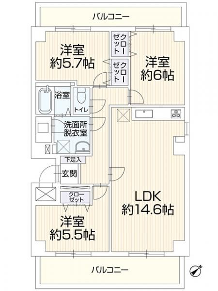 apartment 広島県東広島市西条町御薗宇6471　K・Iパレス103号室