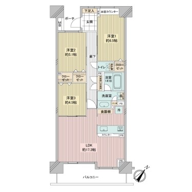 apartment 神奈川県鎌倉市大船1-25-5 Vessel鎌倉1st　2階A室