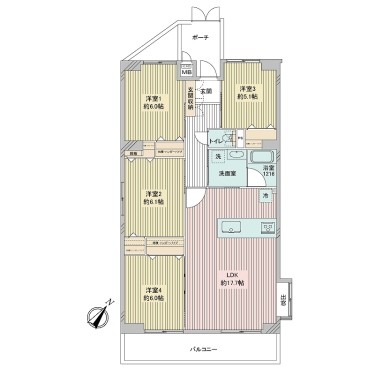 apartment 神奈川県鎌倉市大船1-25-5 Vessel鎌倉1st　2階A室