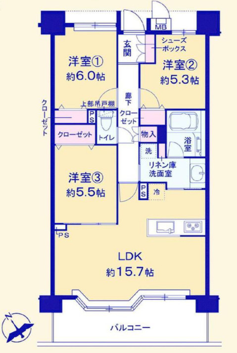 apartment 千葉県柏市桜台1-1 サクラヒルズ201