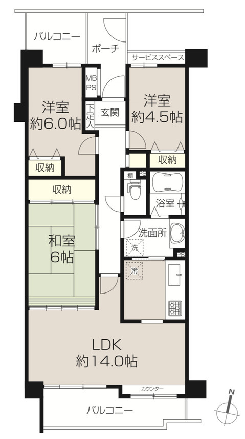 apartment 千葉県柏市桜台1-1 サクラヒルズ201