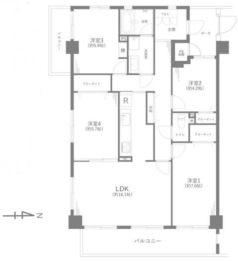 apartment 千葉県柏市桜台1-1 サクラヒルズ201